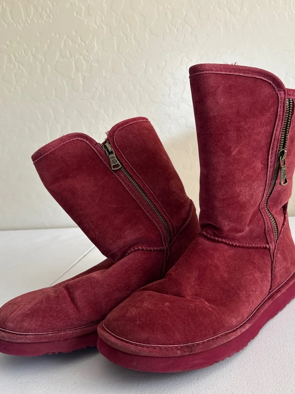LAMo Burgundy Suede Winter Boots